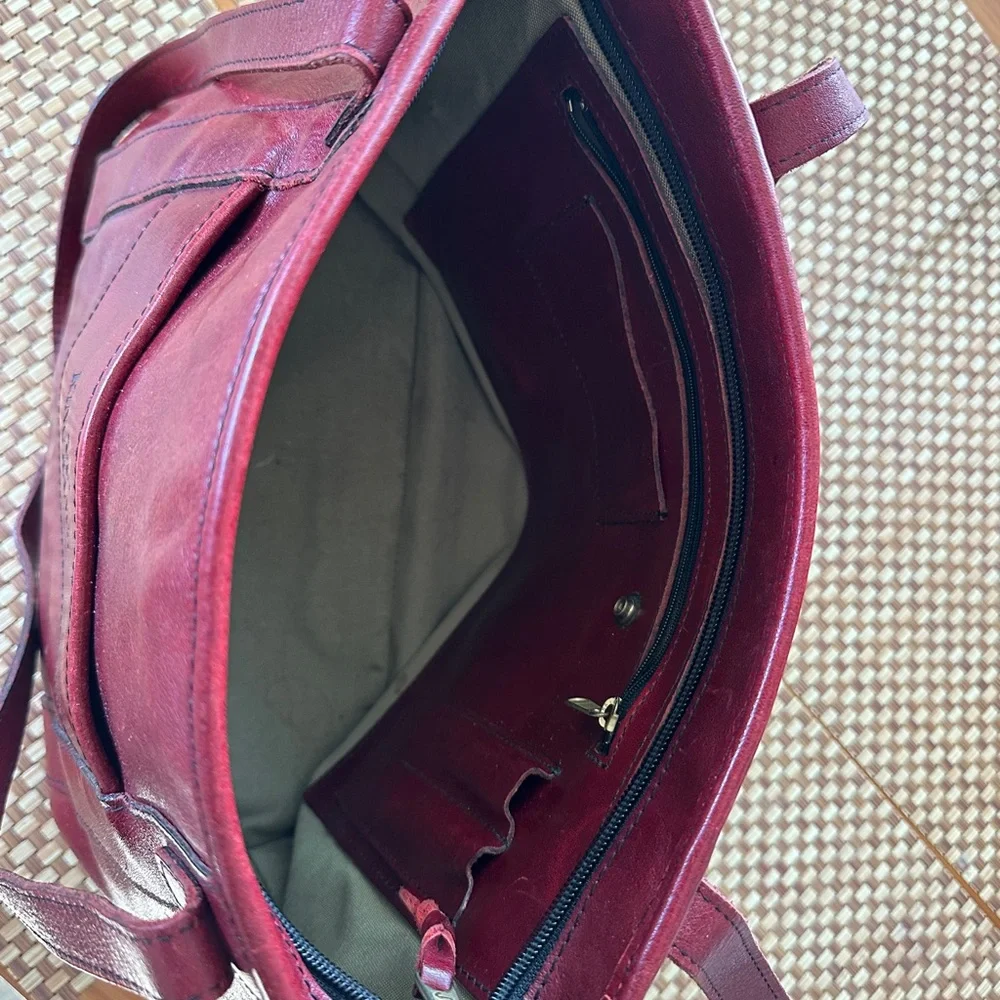 King Ranch Women's “Merlot” Leather Shoulder Bags - Picture 6 of 7